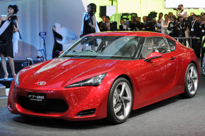 Toyota FT-86 seen at the Tokyo auto show.