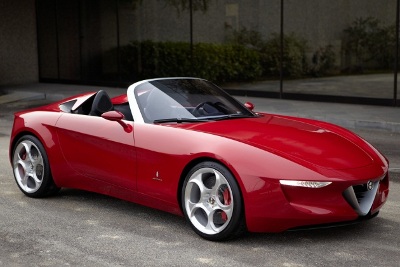 A concept of what the next Alfa Romeo Spider might look like, built by Pininfarina.