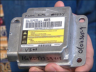 Black Boxes, like this one from a 2004 GMC Envoy, are standard on many vehicles already.