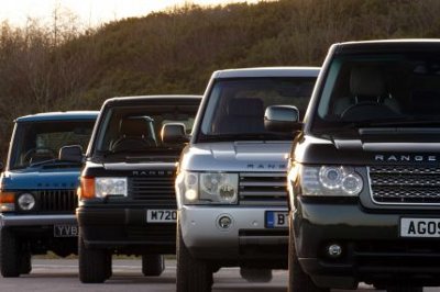 The four generations of the Range Rover