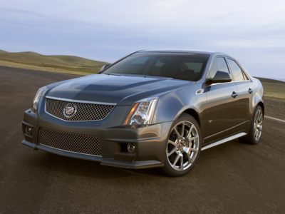 The 2010 Cadillac CTS-V comes with a 556-horsepower V8 engine sourced from the Chevy Corvette ZR1, so the low interest rate incentive might make it the cheapest supercar available.