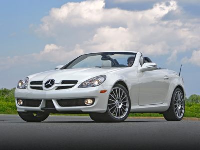 The 2010 Mercedes-Benz SLK350 convertible is a great deal during July.
